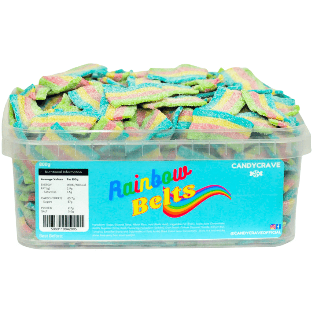 Candycrave Rainbow Belts Tub (600g)