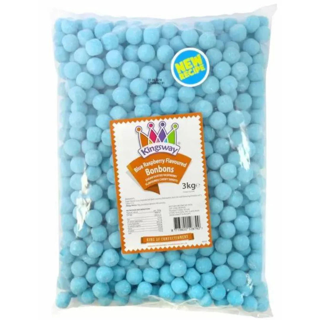 Kingsway Big Bag Bon Bon's Blue Raspberry (3kg) – Wholesale Sweets