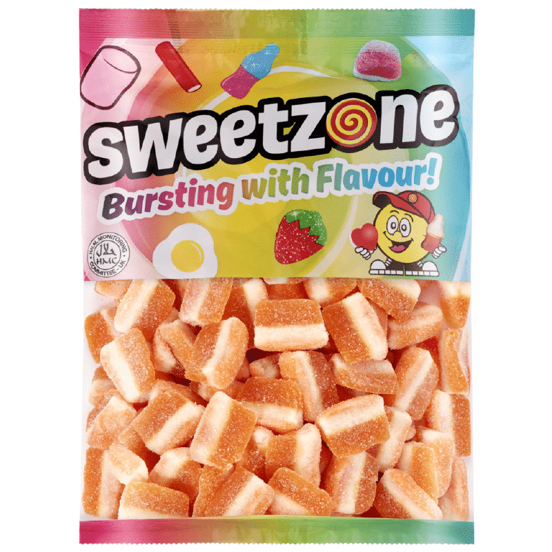 Sweetzone Bag Fizzy Peach Slices (1kg) – Wholesale Sweets
